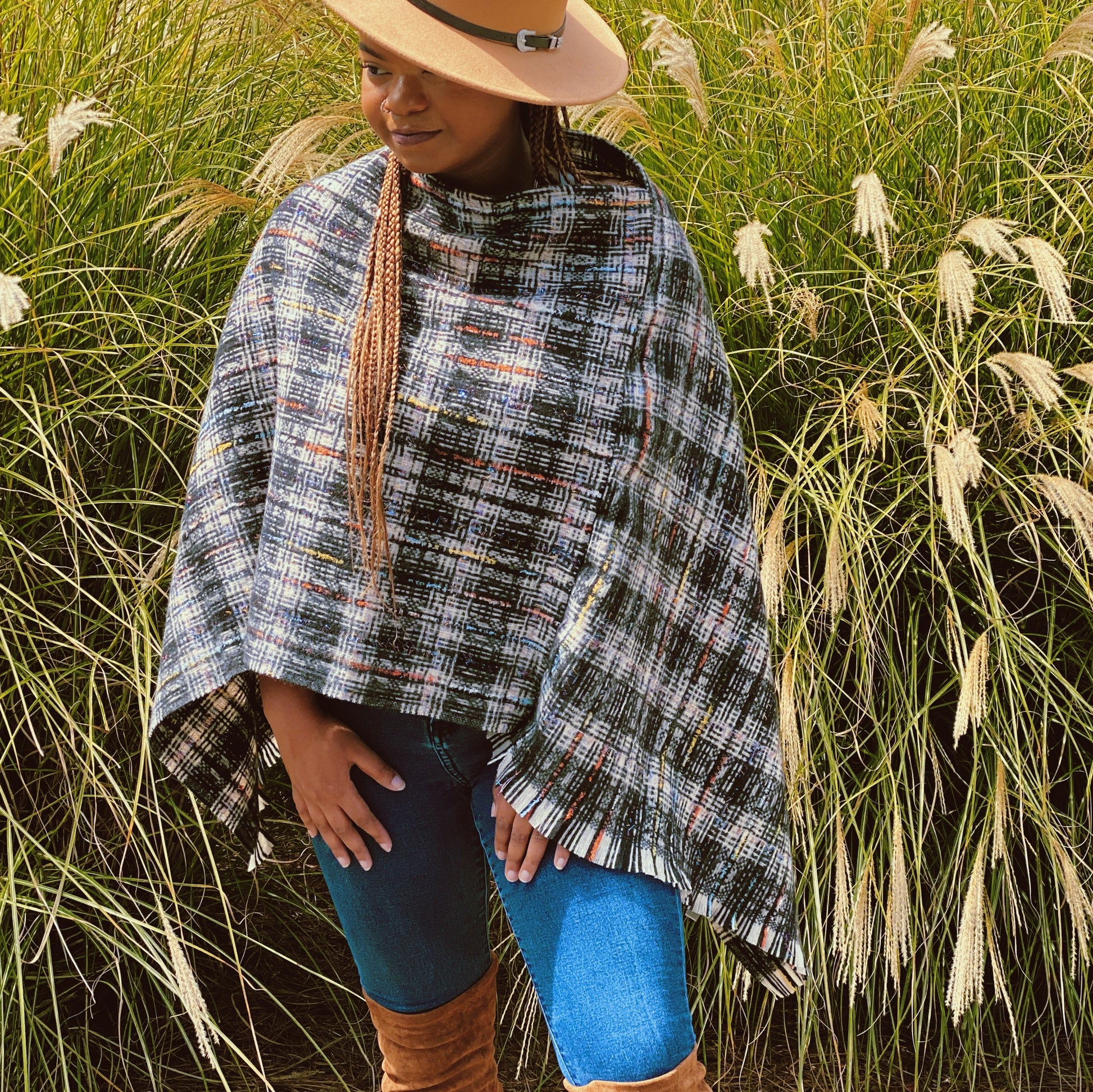 Tweed Please Luxe Poncho Ellisonyoung.com