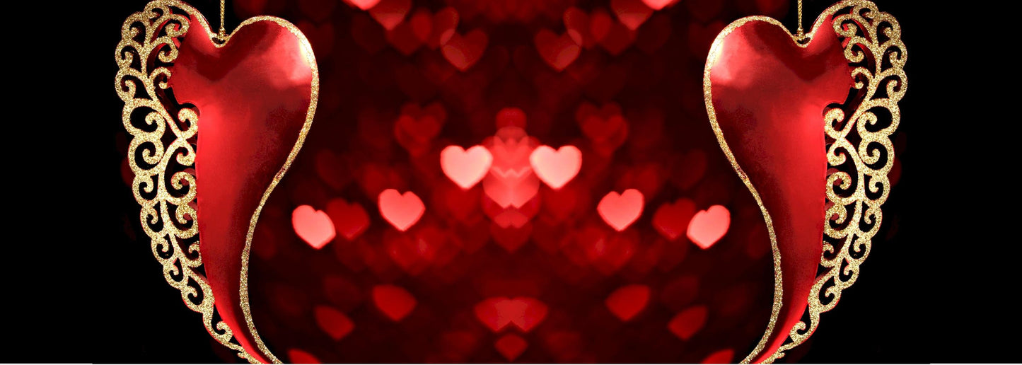 SUBLIMART: Love.ly - Soy Wax Candle Golden Heart Design #VAL03.