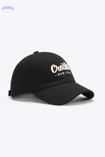 CREATE NEW LIFE Adjustable Cotton Baseball Cap Trendsi