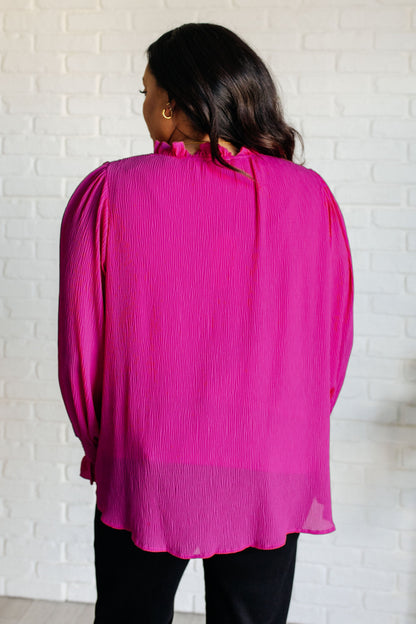 Candid Moment Ruffle Neckline Blouse (Online Exclusive)