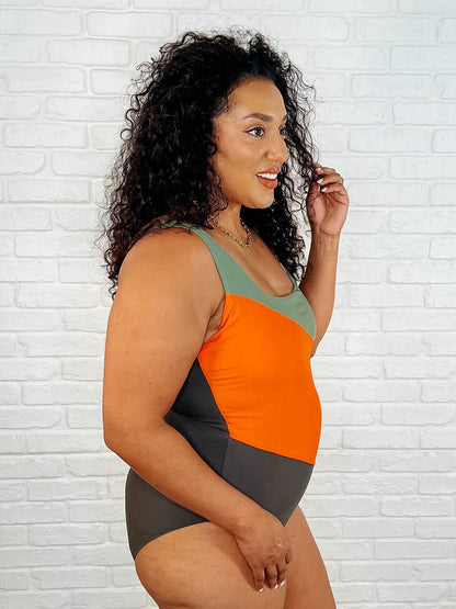 Cape Town Asymmetrical Stripe Swimsuit (Online Exclusive)