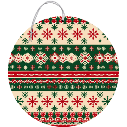 Nordic Snowflake Knit Car Freshener