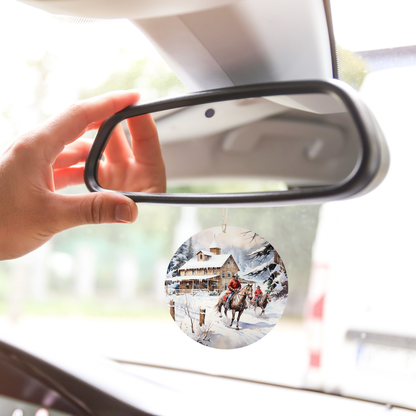 Cowboys Christmas Ride Car Freshener