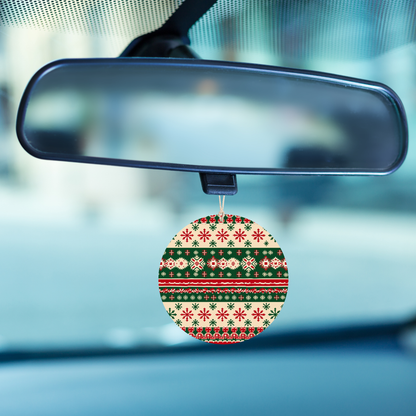 Nordic Snowflake Knit Car Freshener