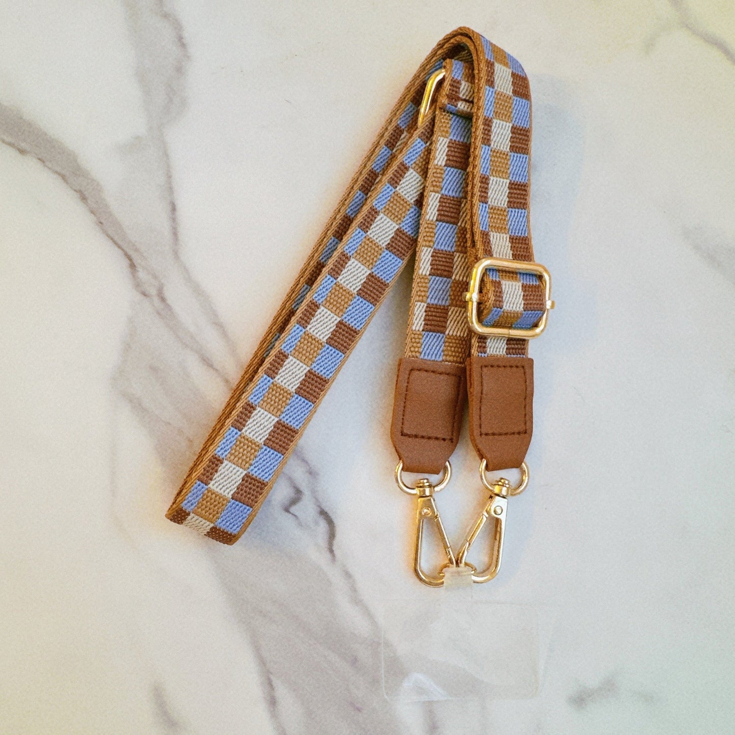 Checkered Crossbody Phone Lanyard - Aaria Tees