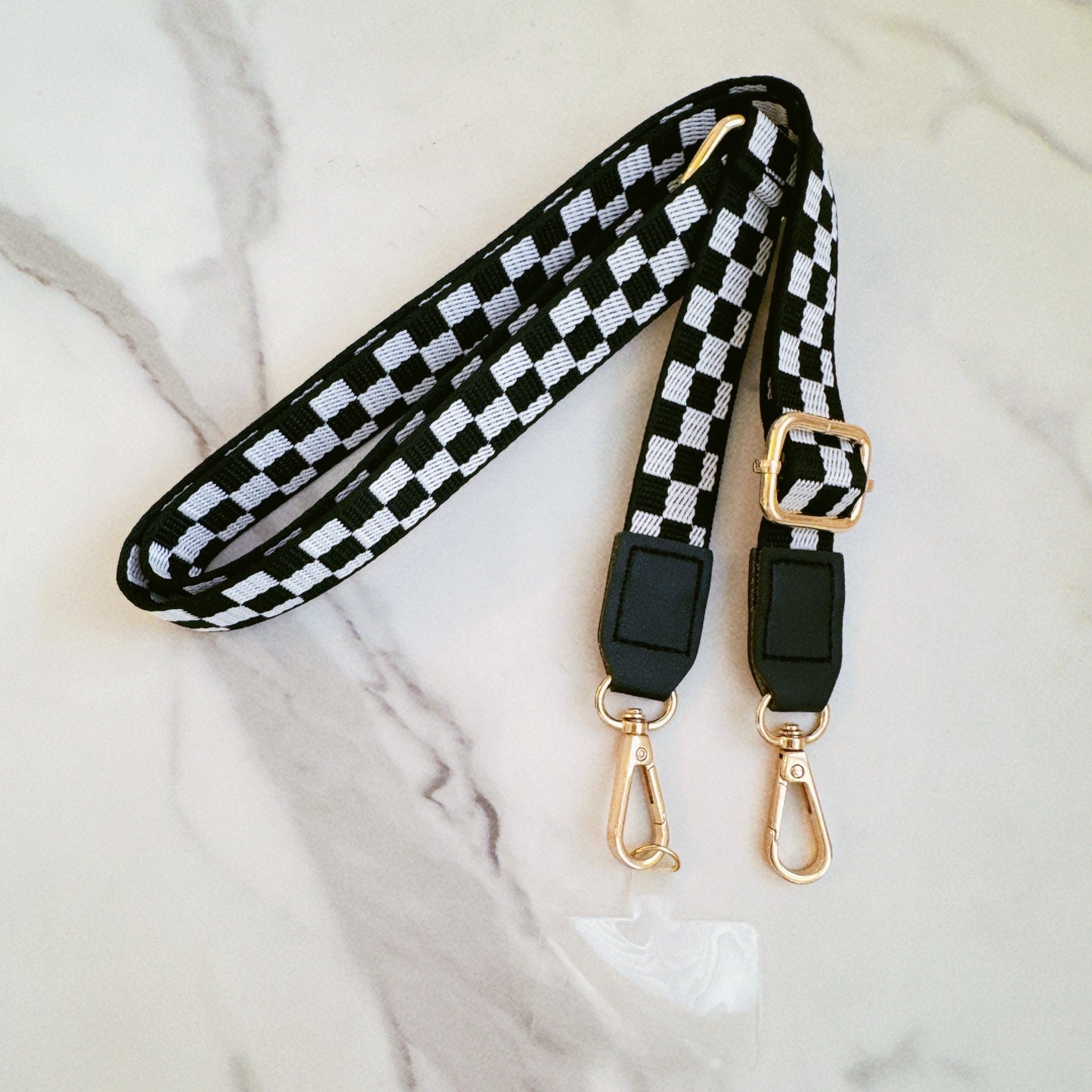 Checkered Crossbody Phone Lanyard - Aaria Tees