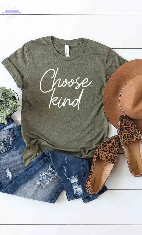 Choose Kind graphic tee PLUS - Aaria Tees