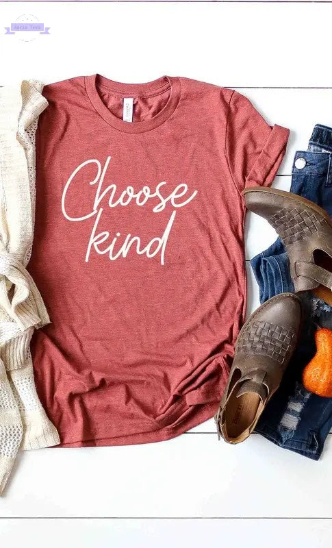 Choose Kind graphic tee PLUS - Aaria Tees