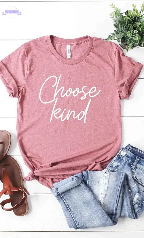 Choose Kind graphic tee PLUS - Aaria Tees
