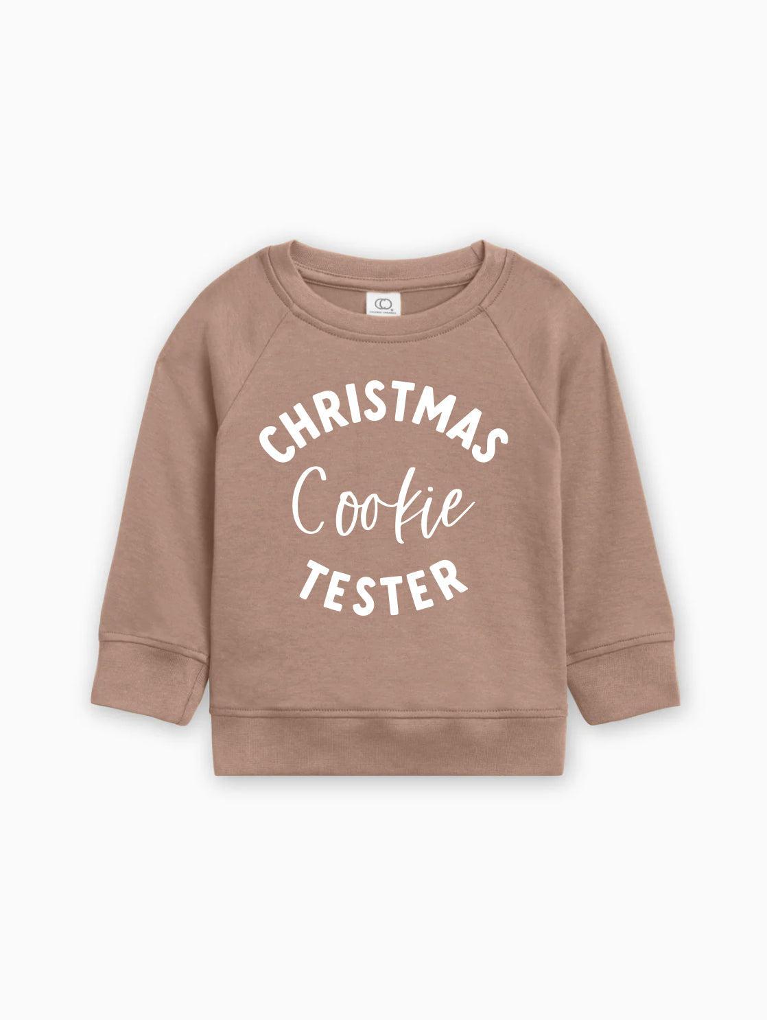 Christmas Cookie Tester Organic Cotton Baby and Toddler Pullover