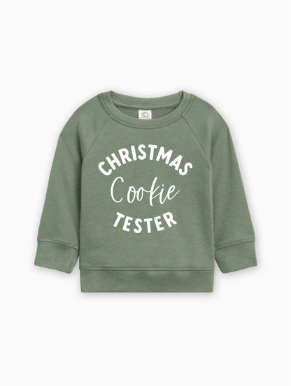 Christmas Cookie Tester Organic Cotton Baby and Toddler Pullover