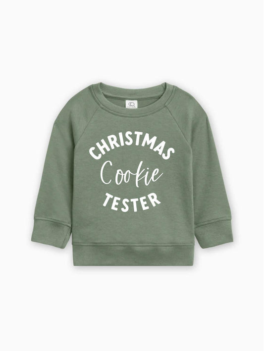 Christmas Cookie Tester Organic Cotton Baby and Toddler Pullover