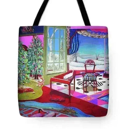 Christmas Painting - Tote Bag