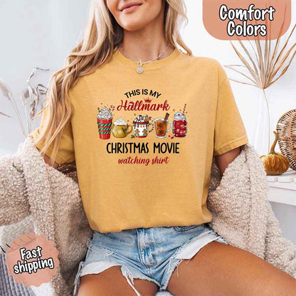 Christmas Movie Comfort Colors Shirt Hallmark Watching Tee