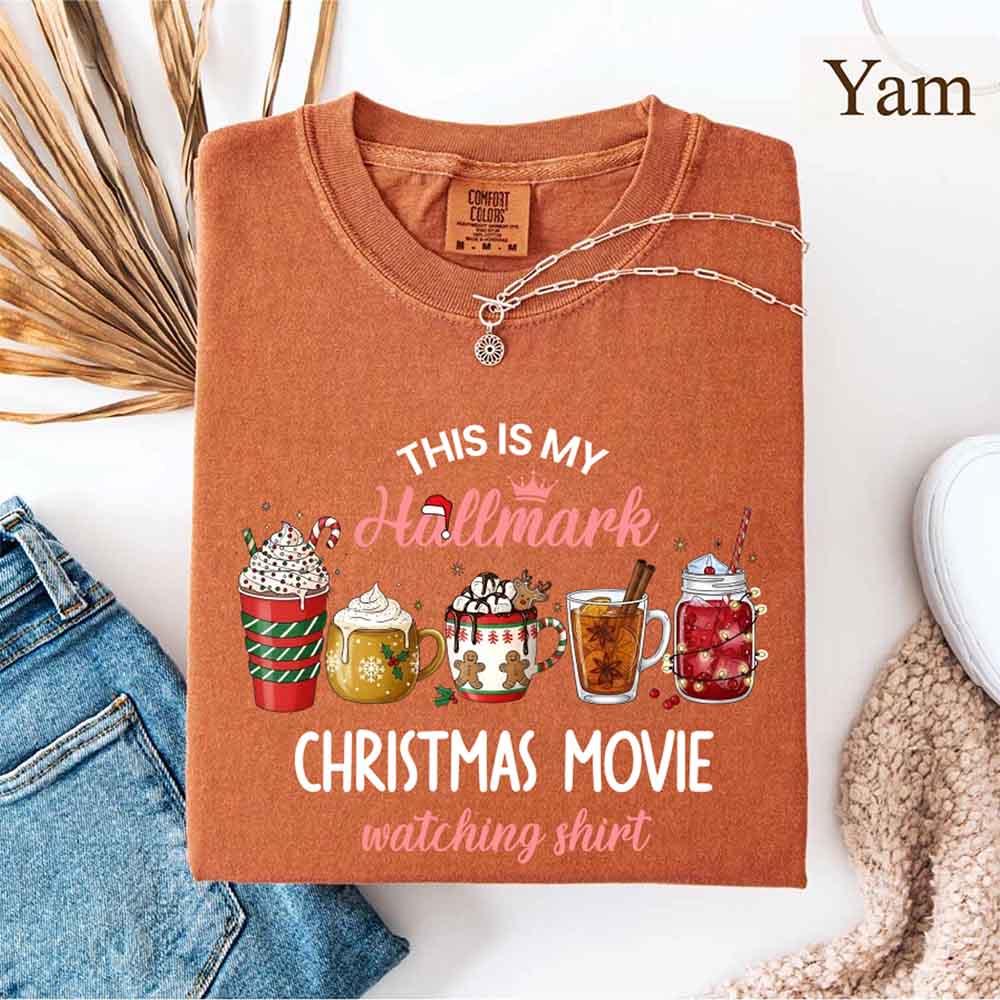 Christmas Movie Comfort Colors Shirt Hallmark Watching Tee