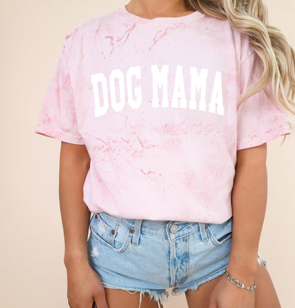 Dog Mama Comfort Colors Garment Dyed T Shirt (Condensed Font)