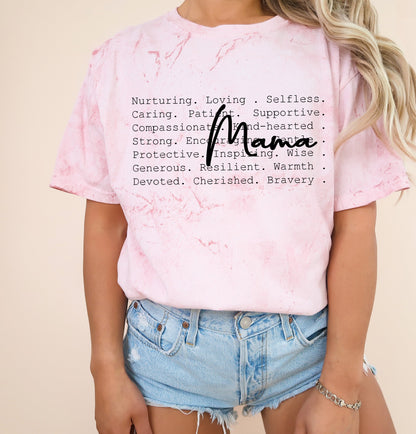 Mama Comfort Colors T Shirt (Nurturing, Loving)