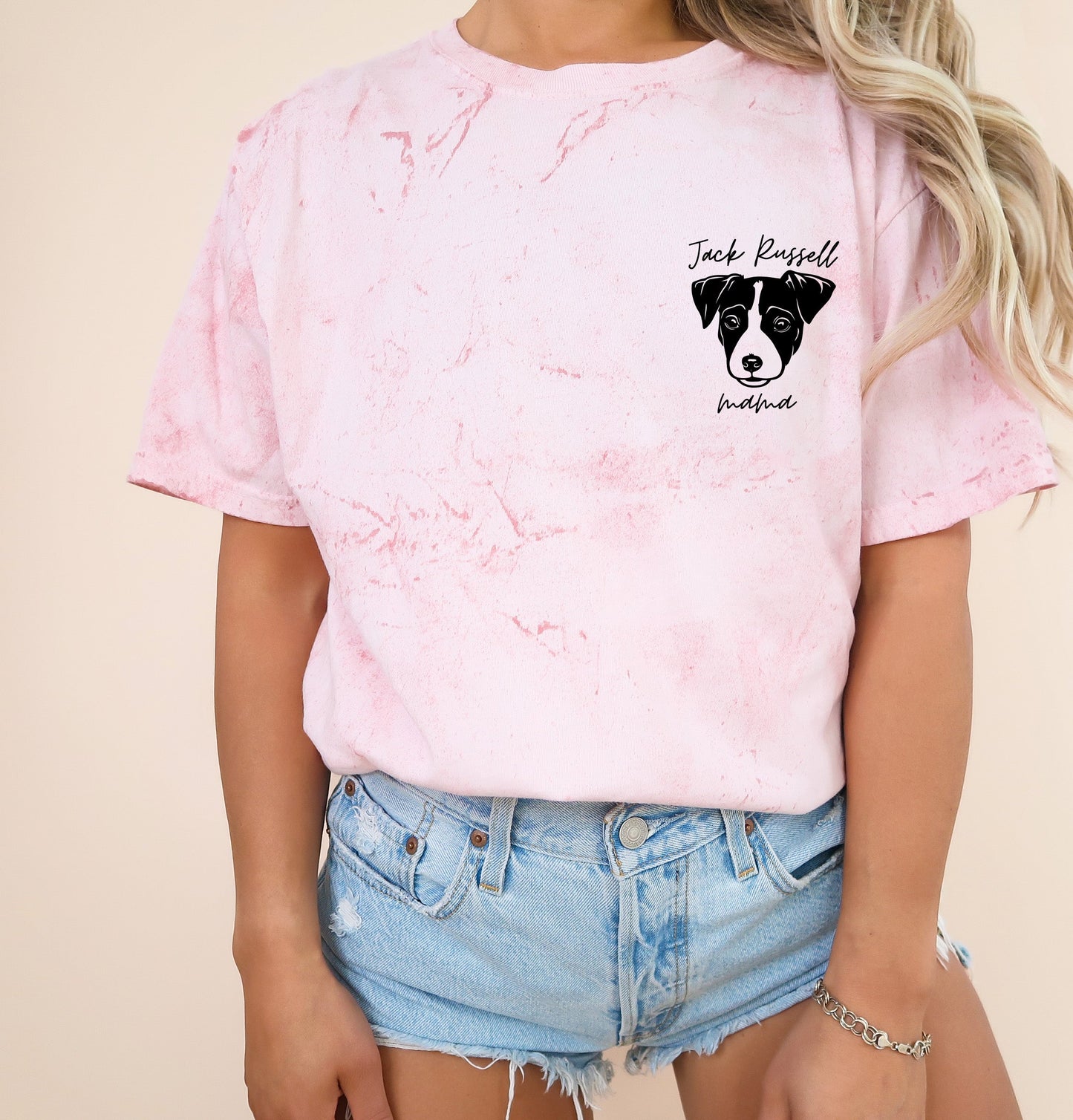 Jack Russell Dog Mom Comfort Colors T Shirt