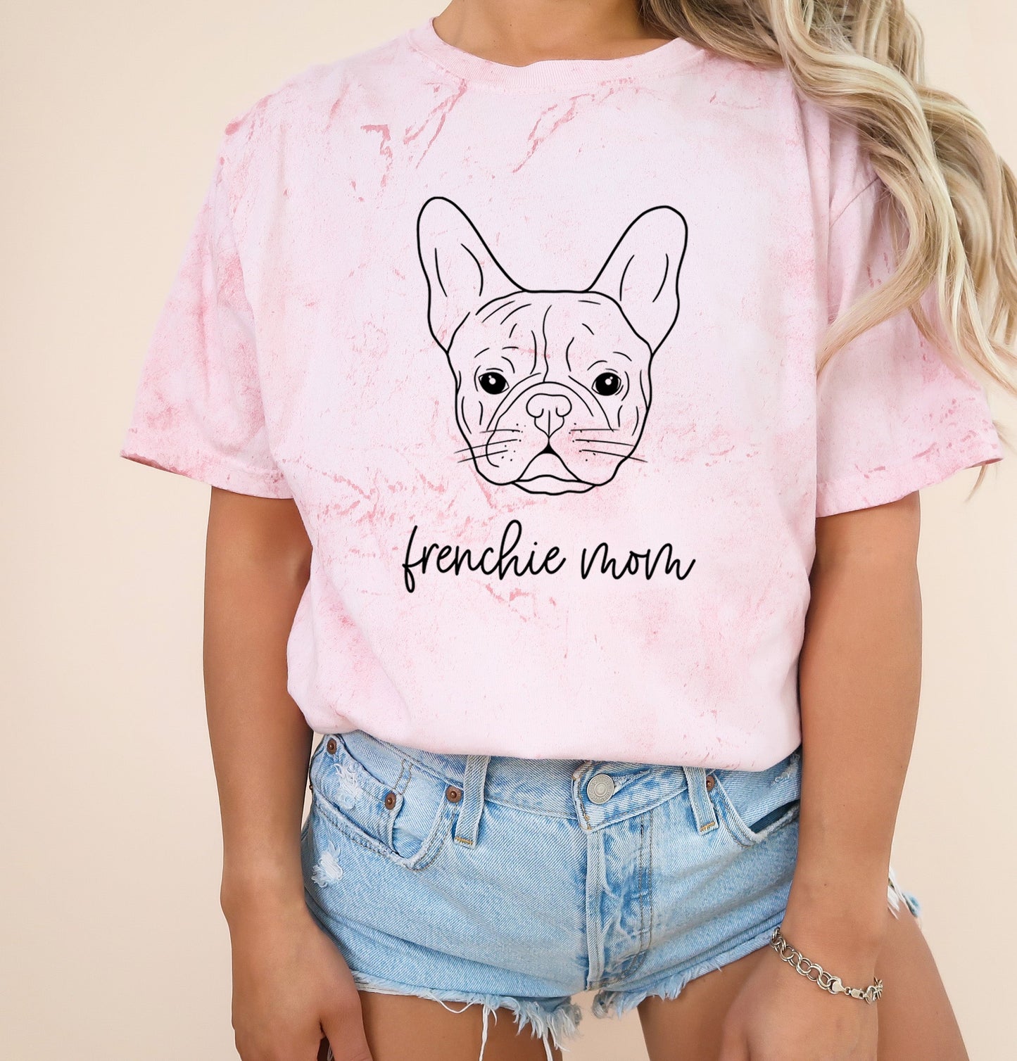 Frenchie Mom French bulldog Dog Mom Comfort Colors T Shirt