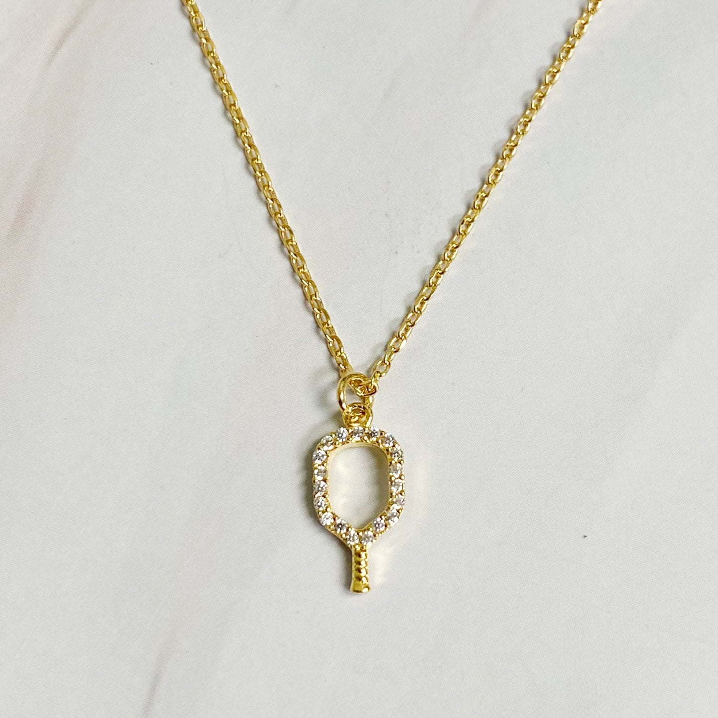Club Pickleball Dainty Necklace - Aaria Tees