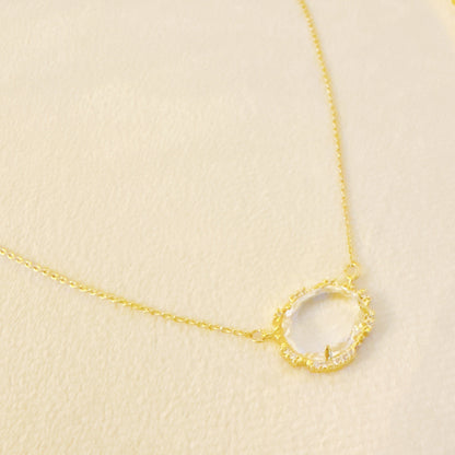 Clustered Glass Jewel Necklace - Aaria Tees