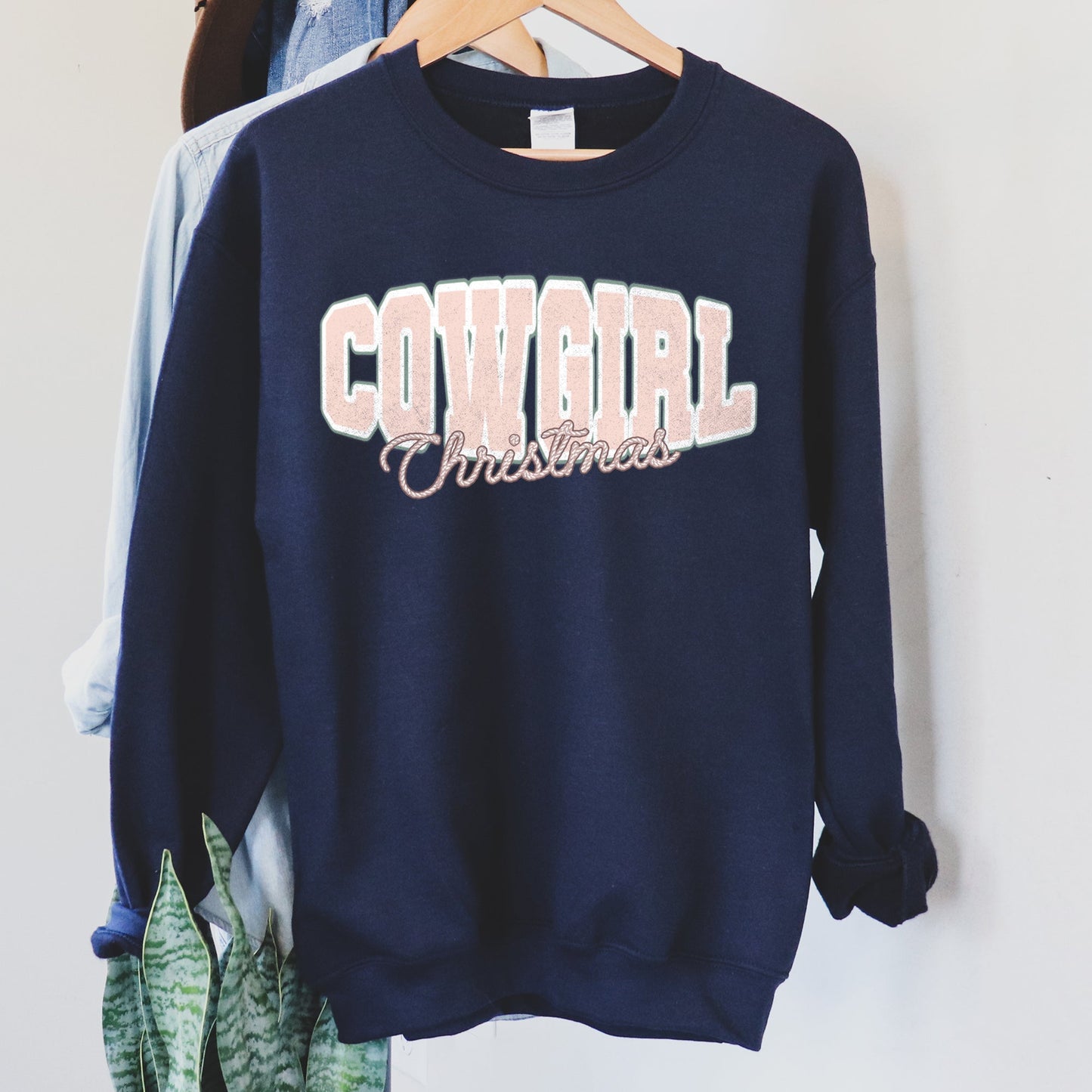 Cowgirl Christmas Retro Sweatshirt