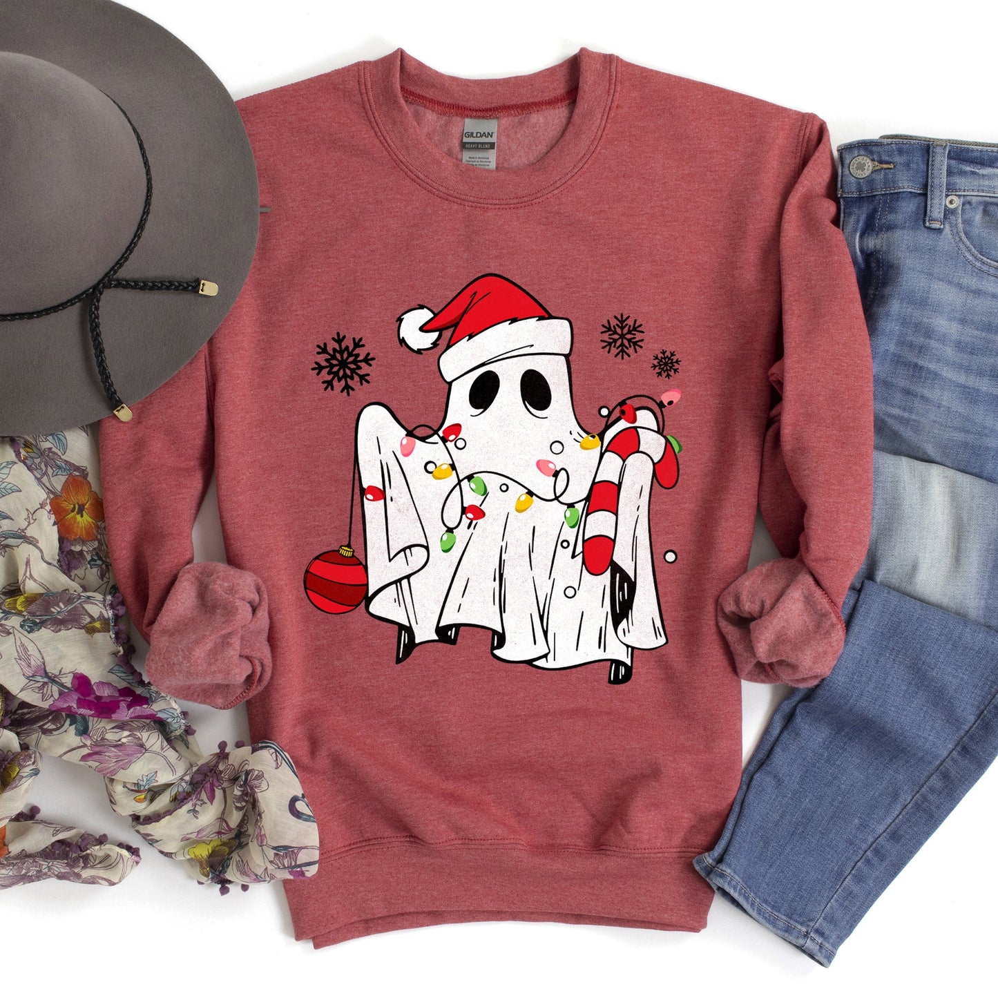 Cute Ghost Christmas Sweatshirt