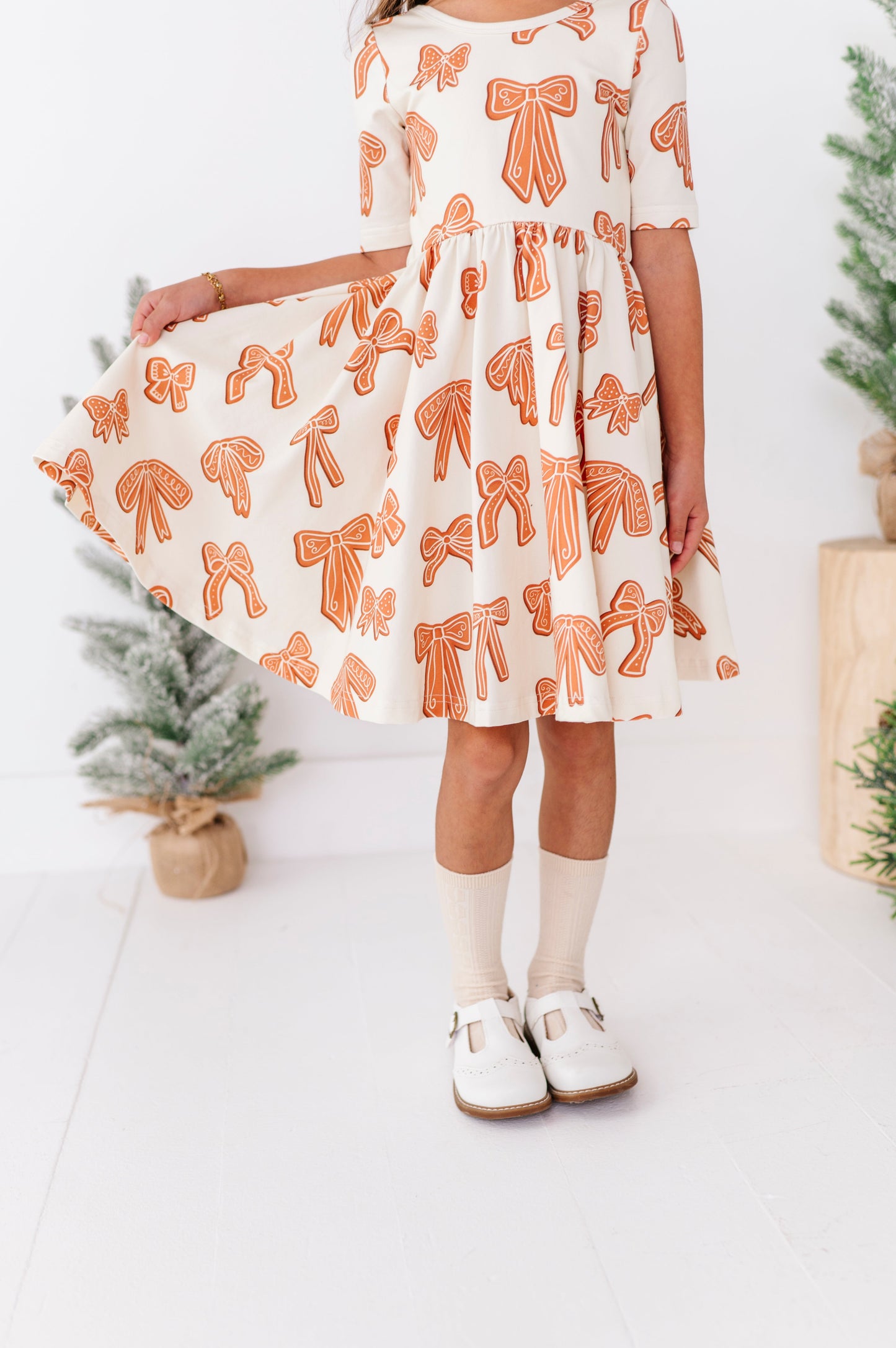 Gingerbread Bow | Scoop Back Dress