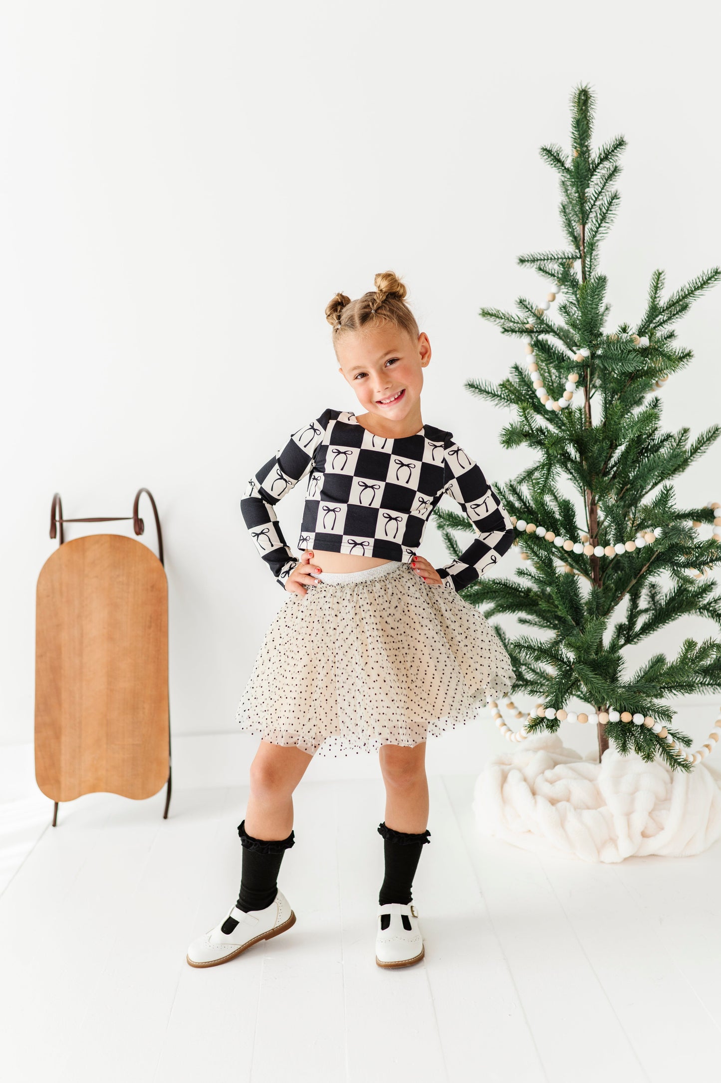 Cream + Dottie | MESH Skort