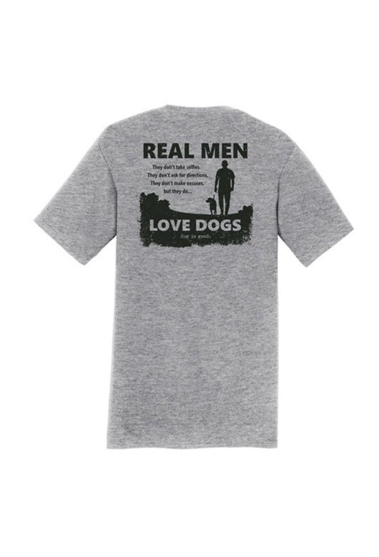 T-shirt: Real Men Love Dogs Aaria Tees