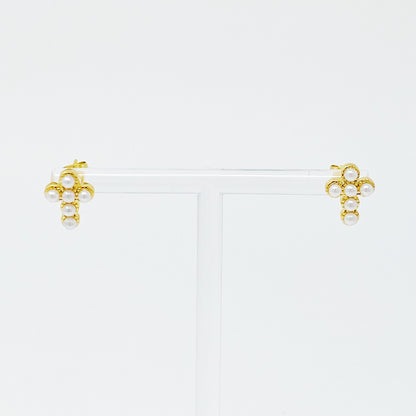 Dainty Cross Stud Earrings