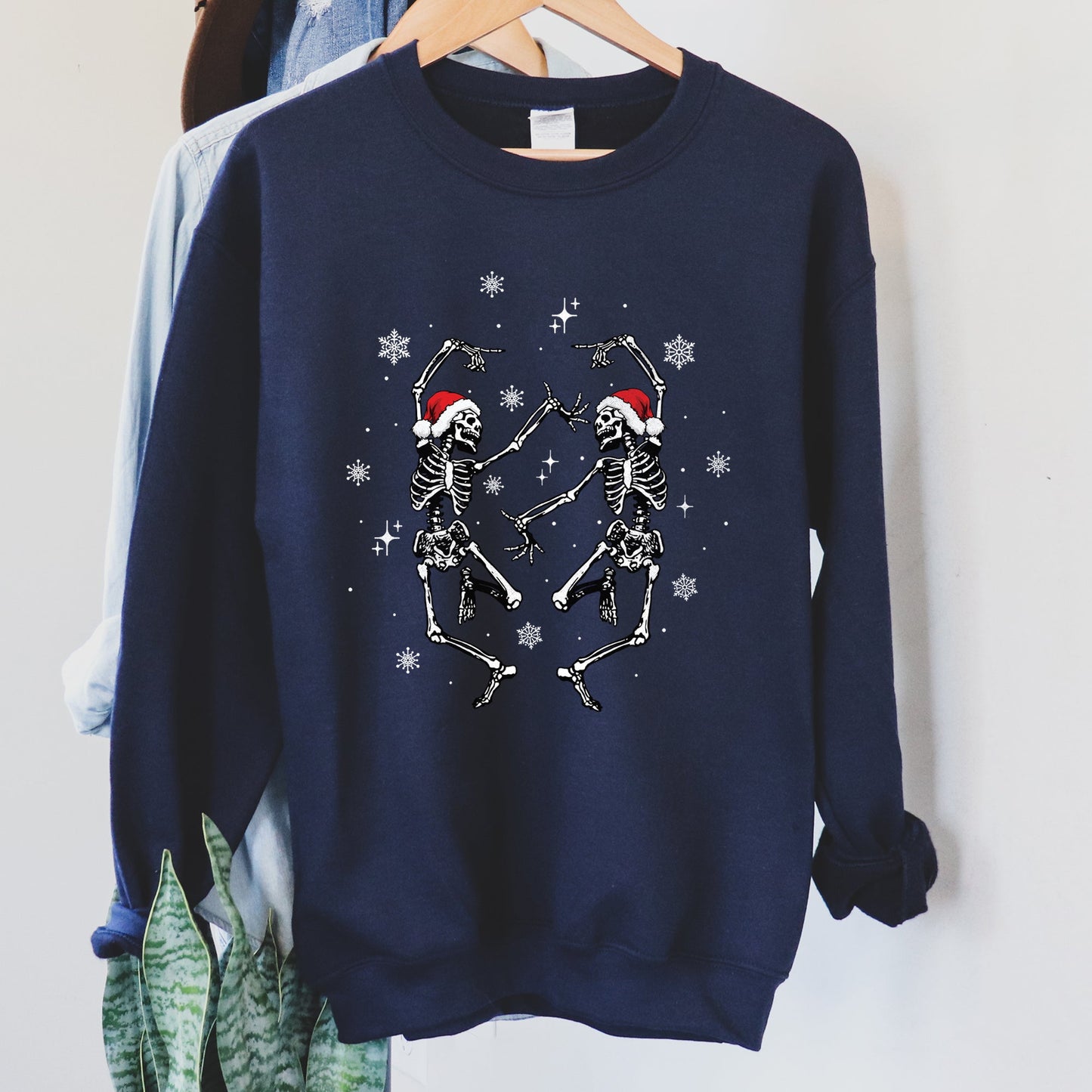 Dancing Skeletons Vintage Christmas Sweatshirt