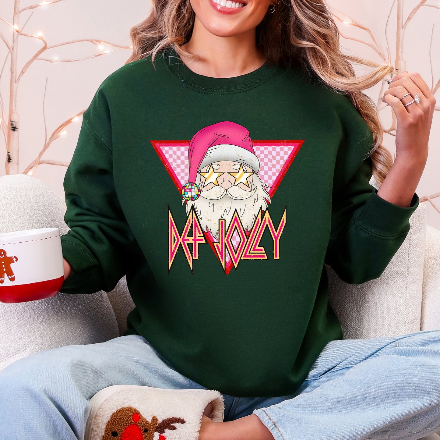 Def Jolly, Santa, Retro, Christmas, Funny Sweatshirt