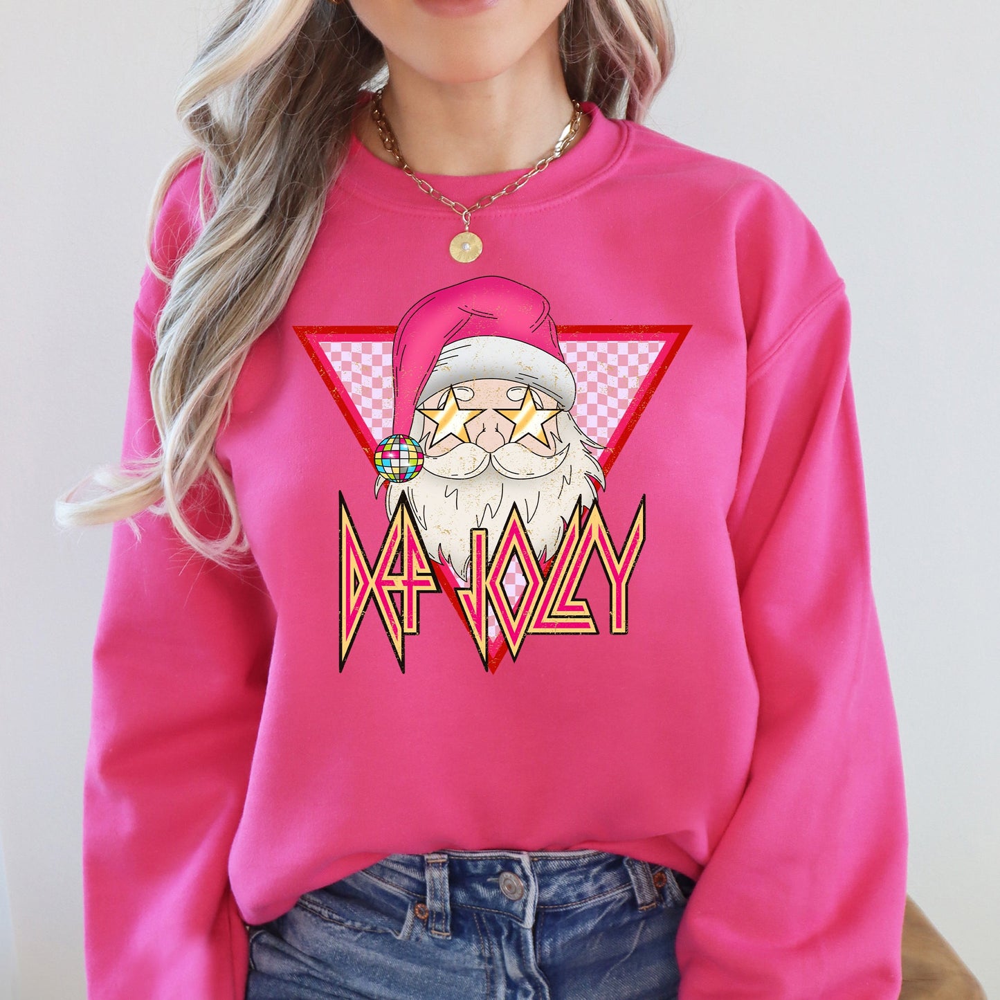 Def Jolly, Santa, Retro, Christmas, Funny Sweatshirt