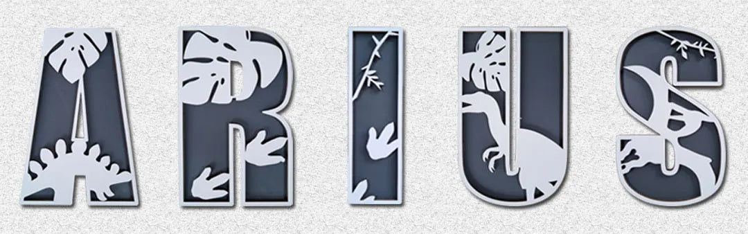 Name Sign For Nursery, Boho Nursery Sign, Family Name Signs, 3D Wall Art for Children & Kids Rooms, Baby Shower, First birthday gift (Floran)