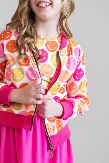 SALE Don't Worry, Be Hippy Satin Jacket