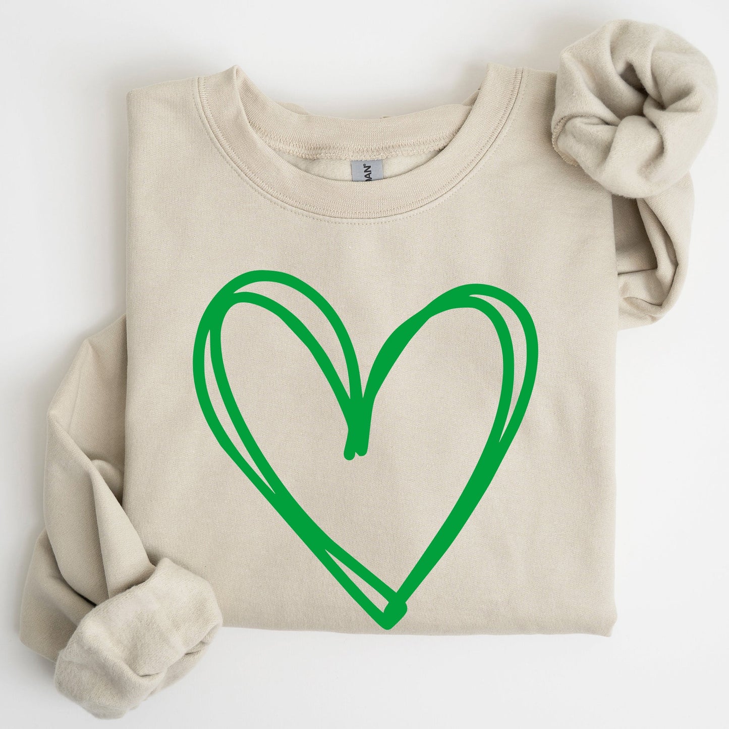 Double Heart, St Patrick's Day Sweatshirt