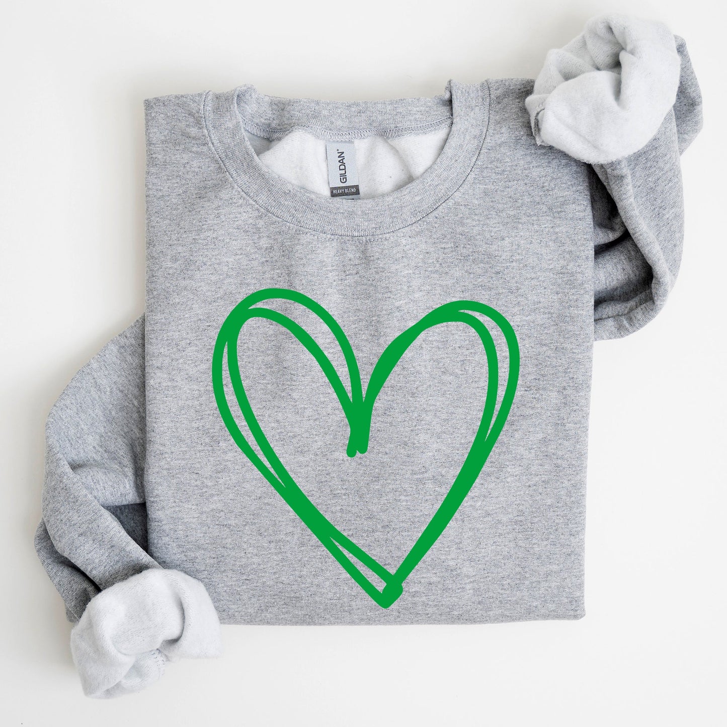 Double Heart, St Patrick's Day Sweatshirt