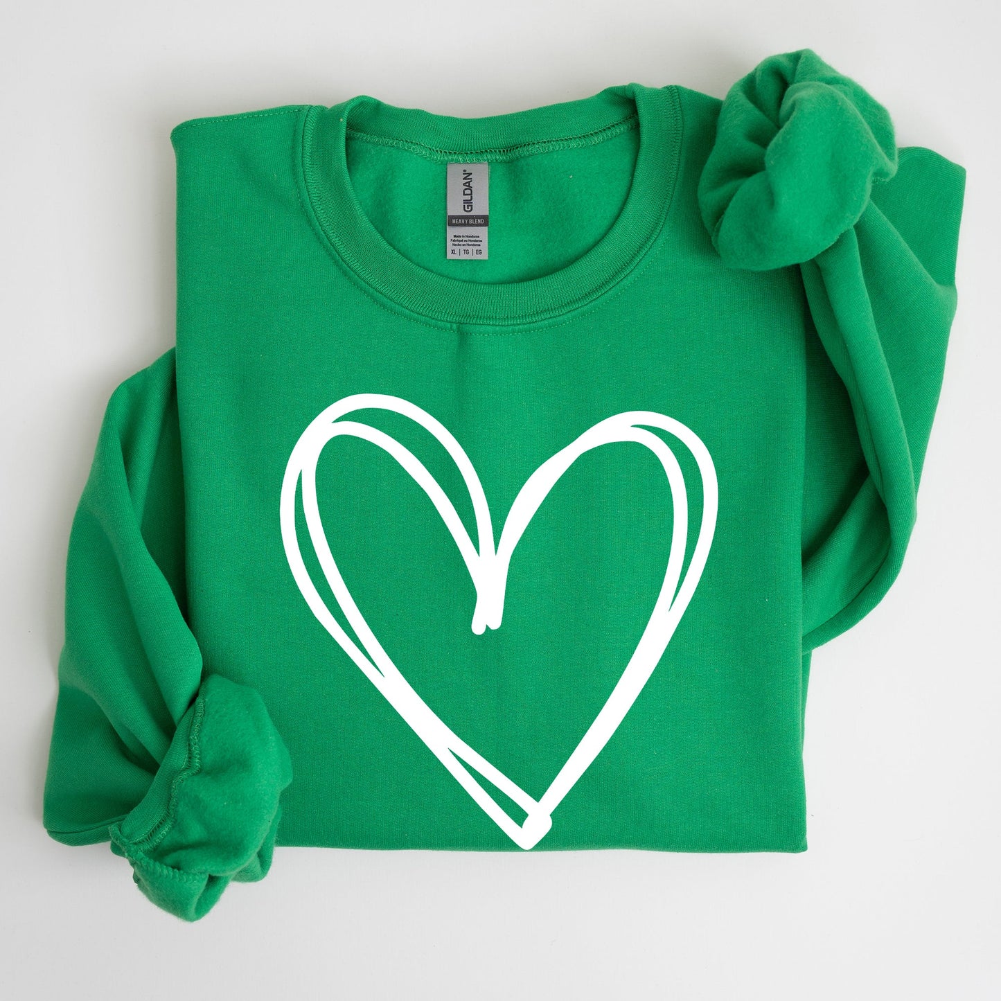 Double Heart, St Patrick's Day Sweatshirt