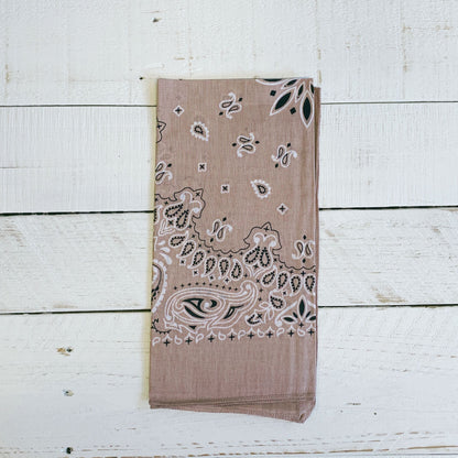 Dusty Rose Muted Color Bandana | Boho Hair Scarf Headband