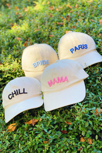 Favorite Word Cotton Ball Cap - Aaria Tees