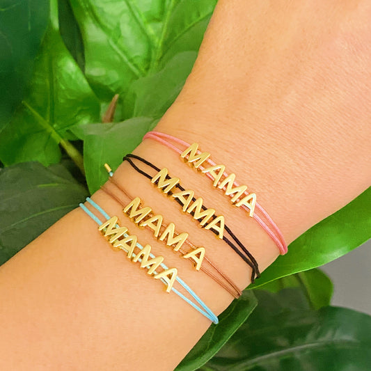 Satin Thread Mama Bracelet - Aaria Tees