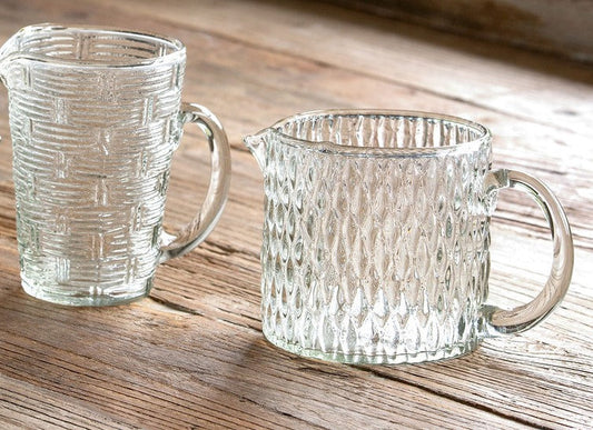 Patterned Glass Pouring Cups