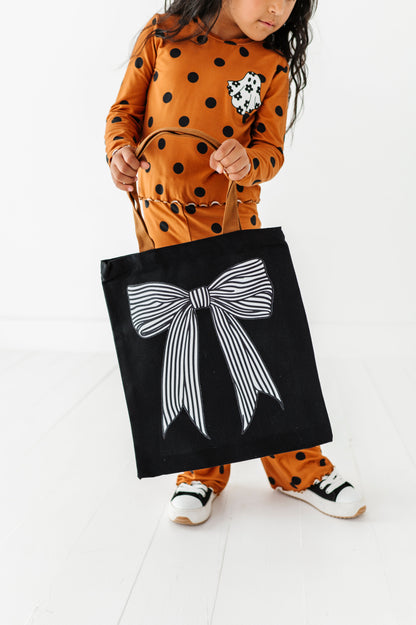 STRIPED BOW | Trick-or-Treat Bag