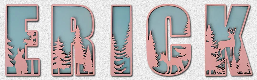 Name Sign For Nursery, Boho Nursery Sign, Family Name Signs, 3D Wall Art for Children & Kids Rooms, Baby Shower, First birthday gift (Floran)