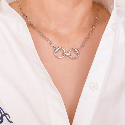 Equestrian Pendant Chain Necklace - Aaria Tees