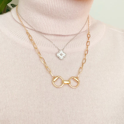Equestrian Pendant Chain Necklace - Aaria Tees