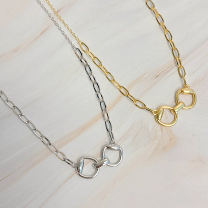 Equestrian Pendant Chain Necklace - Aaria Tees