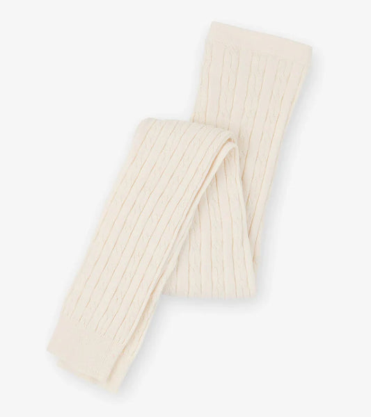 Cream Cable Knit Tights