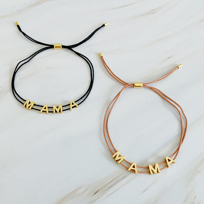 Satin Thread Mama Bracelet - Aaria Tees